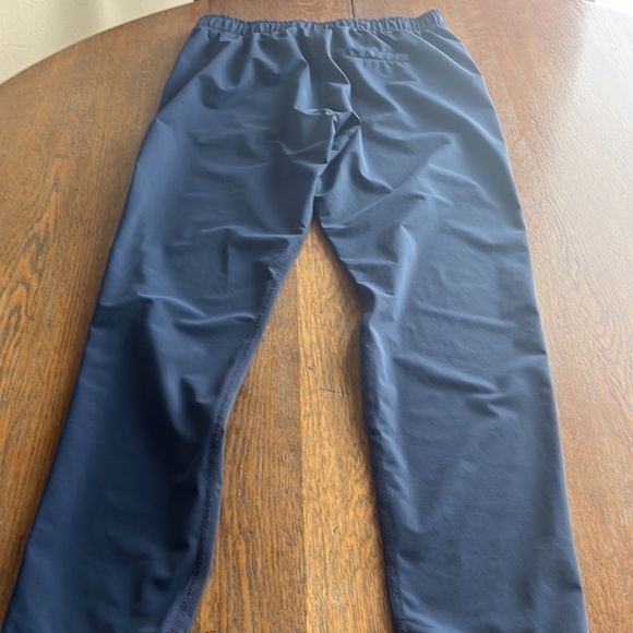 ZYIA Active stretch fabric pants dude pockets elastic waistband blue color - Picture 9 of 12